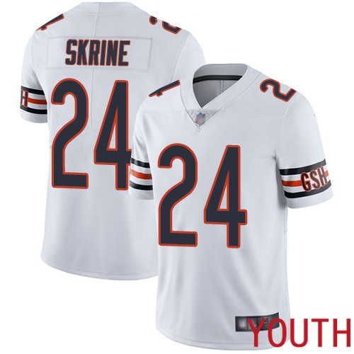 Chicago Bears Limited White Youth Buster Skrine Road Jersey NFL Football #24 Vapor Untouchable->youth nfl jersey->Youth Jersey